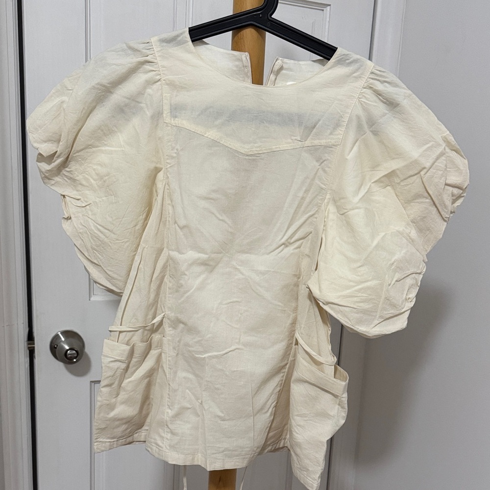 Ethos Elegant Cream Women's Top